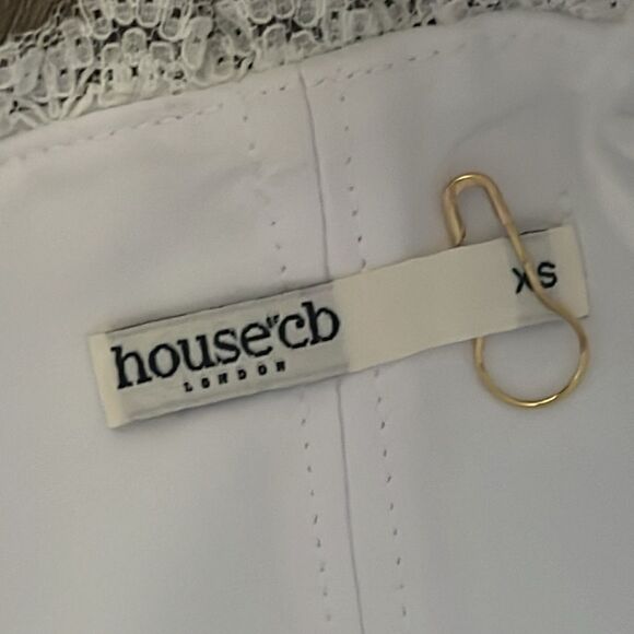 House of CB Matilda White puff Sleeve Corset Dress New Retails 239 - Picture 6 of 7